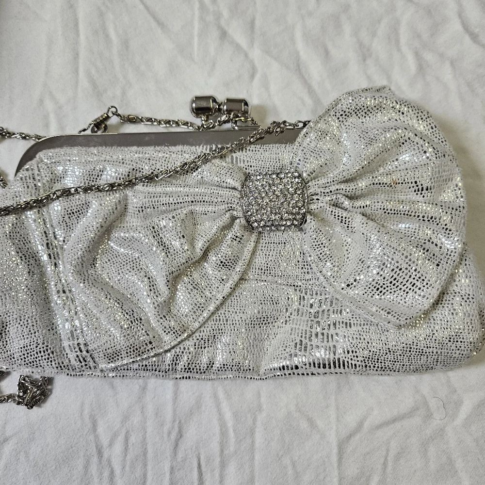 Elegant Silver Clutch Bag - Picture 12 of 13